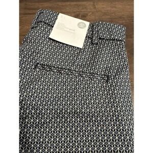 H&M Womens Pants Super Stretch Size 6 Geometric Print NEW NWT Ankle Length